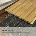 thumbnail image 3 of Upick WPC Slat Wall Panels, 8 Pack 94 x 6.57 in 3D Wood Wall Panels Fluted Textured for Interior Wall Decor, Gray Oak, 3 of 8