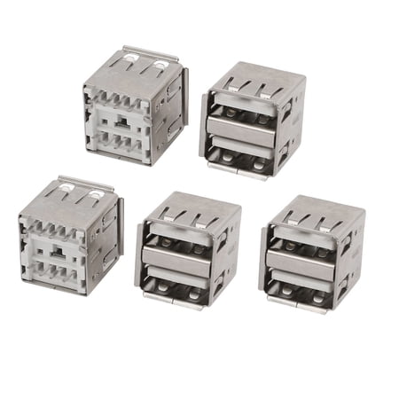 USB Female Type-A 2.0 Jack 8-Terminal 180 Degree PCB Socket Connector 5pcs price history on PriceWatchPro