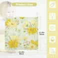 thumbnail image 3 of GZHJMY Baby Gauze Towels for Kids Soft Handkerchief Newborn 100% Cotton Yellow Chamomile Flowers Millet Absorbent 12x12 Inch 3 Pack, 3 of 7