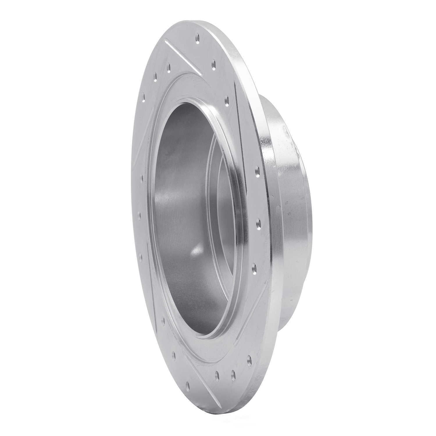 Dynamic Friction Company 631-13032L DFC Brake Rotor - Drilled And Slotted - Silver