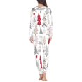 thumbnail image 3 of Renewold Women's Thermal Sleepwear Pajamas & Pants Bottoms Set Christmas Trees Snowflake Long PJ 2 Packs Comfortable Long Sleeve Shirt Daily Wear Size 5XL, 3 of 4