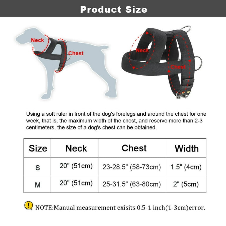 Didog Heavy Duty Dog Weight Pulling Training Harness Vest for
