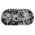 thumbnail image 5 of Yeerswag Oval Fluffy Soft Dark Grey Area Rugs, 2.6 x 5.3 ft, 5 of 9