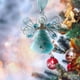 thumbnail image 5 of Árbol de Navidad de cristal decorativo acrlico plano colgante, 5 of 6