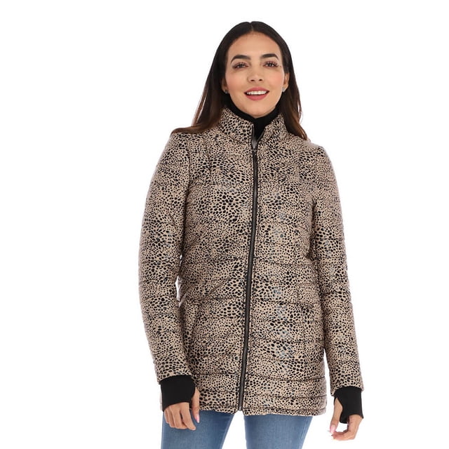 Chamarra larga capetonada estampada SHYLA T51035/TrendyGirl/Chamarra