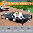 thumbnail image 3 of K&H Pet Products Original Pet Cot Elevated Dog Bed Charcoal/Black Mesh Medium 32 X 25 X 7 Inches, 3 of 10