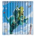 thumbnail image 1 of TOUXIHAA Monsters University Rideau de Douche Ensemble de Rideaux de Salle de Bain avec Crochets Taille 66x72 Pouces, 1 of 5