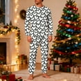 thumbnail image 2 of Valentine's Matching Pajamas for Couples, Graffiti Heart Print Sleepwear, Crew Neck Long Sleeve Shirts & Pants, Casual Lightweight Pajama Sets 2-Piece Loungewear Pjs 2026 Lover Gift, 2 of 8