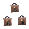 thumbnail image 4 of 3 piezas de almohadas navideñas de peluche con bolsillo de almacenamiento, bonito adorno navideño, cojín cuadrado para el hogar, la oficina, el Árbol de Navidad, 4 of 8