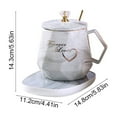 thumbnail image 3 of Smart Coffee Mug Warmer Set • Ceramic Mug 14oz (400ml) • Temperature Control Plate for Coffee Tea Beverage • Fast Heat Desktop Warmer • Multicolor Valentines Gift, 3 of 6
