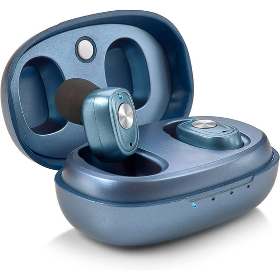 MEDca Rechargeable Hearing Amplifier with Noise Cancelling for Seniors & Adults, Blue Single