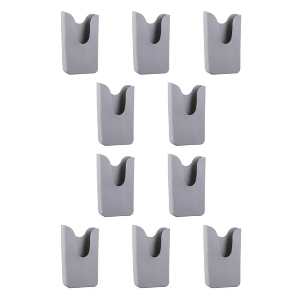 Inteprter Estuche protector portátil de silicona para teléfono móvil Almacenamiento fácil en la playa Accesorios para teléfonos móviles gris 10Conjunto