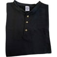 thumbnail image 2 of Men's Short Sleeve Regular Fit Causal Henley Cotton T-Shirt Lightweight, 2 of 2