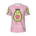 thumbnail image 5 of Wukai Cute Avocado Print Men's Short-Sleeved Mesh T-Shirt,Quick-Dry Short Sleeve Workout T-Shirt-X-Small, 5 of 8