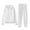 White, variant on Women'S Sweatsuits - Long Sleeve Hoodie With Jogger Pants Set Womens Matching Sets Womens Lounge Sets