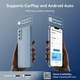 thumbnail image 3 of 2-in-1 Wireless CarPlay & Android Auto Adapter - Convert Wired to Wireless for Car Stereo, Supports Navigation, Music, Voice Control, Auto Reconnect, Plug & Play, Stable Connection with Upgraded, 3 of 6
