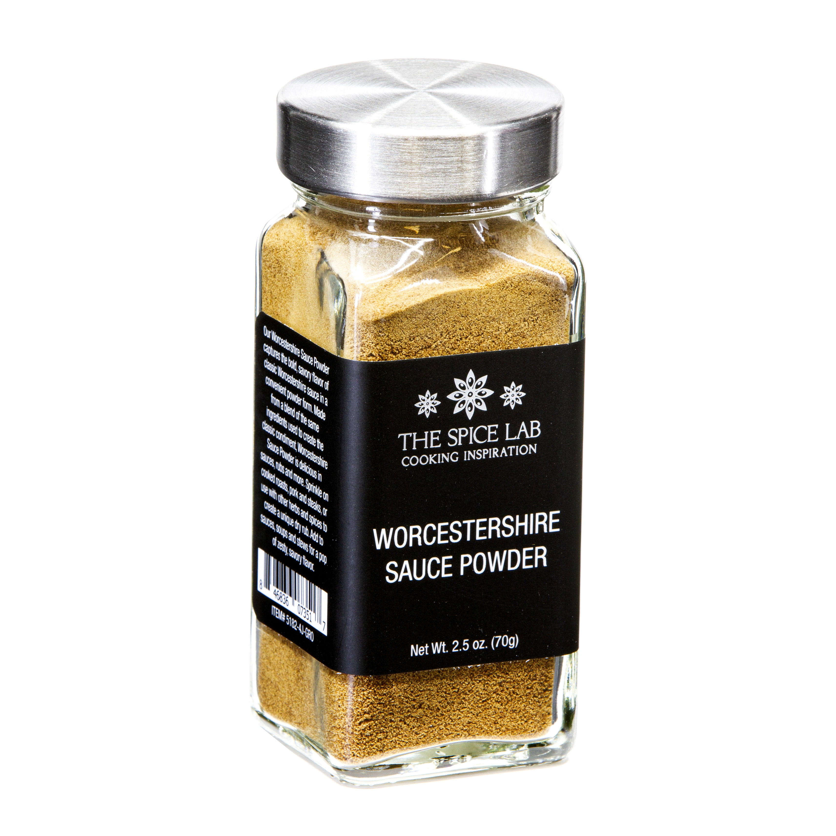 The Spice Lab Worcestershire Powder - Made from Real Worcestershire Sauce  Powder - 2.5 oz. - Chef's Secret Ingredient - Meats for Umami Powder Flavor  - Kosher Gluten Free Non GMO - French Jar - 5182 - Walmart.com