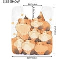 thumbnail image 3 of Toiletry Mat Cute Group Animals Print, Luxury U-Shaped Toilet Rug, Soft Comfortable Contour Mat for Bathroom Floor, 17.3"x13.4", Non-Slip Absorbent Bath Carpet, Dry Quickly, Machine Washable, 3 of 4