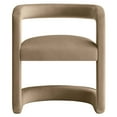 thumbnail image 5 of Winslow Performance Velvet Barrel Accent Chair in Taupe, 5 of 10