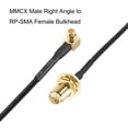 thumbnail image 2 of Cable coaxial RF1.37 MMCX macho en ángulo recto a RP-SMA hembra, antena pigtail, conector coaxial, 20 pulgadas, 2 of 3