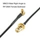 thumbnail image 2 of Cable coaxial RF1.37 MMCX macho en ángulo recto a RP-SMA hembra, antena pigtail, conector coaxial, 20 pulgadas, 2 of 3