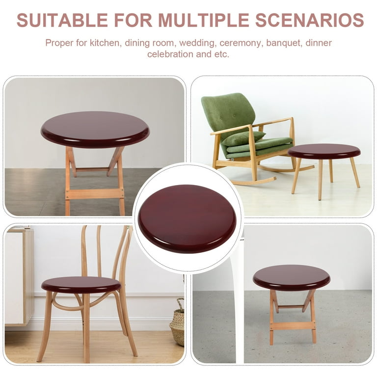 Plastic Stool Wooden Seat Replacement Accessories Hotel Round Steel Walmart