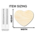 thumbnail image 2 of Unfinished Wood Marshmallow Heart Silhouette - Craft - up to 46" DIY 30" / 1", 2 of 4
