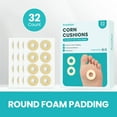thumbnail image 6 of Promifun Callus Cushions for Bottom of Foot - Round Foam Padding with Water-Resistant Self-Stick Adhesive - Corn Cushions for Toes and Feet, Reduce Pain, Pressure, Friction from Shoes (Beige 32 Count, 6 of 8
