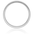 thumbnail image 5 of Platinum 4mm Comfort Fit Plain Classic Wedding Band Ring, 5 of 13