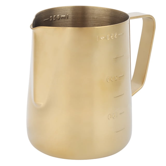 Taza Para Espumar, Jarra De Acero Inoxidable Para Espumar Leche Y Café Con Escala Para Café Con Leche En Casa