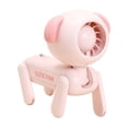 thumbnail image 2 of Cute Dog-Shaped Portable Mini Fan with Phone Stand Function, Handheld Desktop Cooling Fan with Strong Wind Output, Compact Personal Fan for Home, Office, and Travel Use, 2 of 7