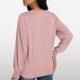 thumbnail image 5 of Blusa de manga larga con cuello redondo y pliegues para mujer - 82 % poliéster, top informal de negocios, 2025, de moda - Tallas S-XXL, 5 of 8