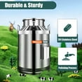 thumbnail image 6 of 60L Stainless Steel Milk Can Barrel Wine Beer Whiskey Storage Tank, 6 of 19