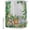 Light Gray Grass Green, variant on Cute Funny Animals Shower Curtain Set - Small 36" x 72" Washable Bathtub Curtain with 12 Hooks, Summer Botanical Tropical Vintage Waterproof Fabric Stall Shower Curtains for Bathroom/Bathtub Décor