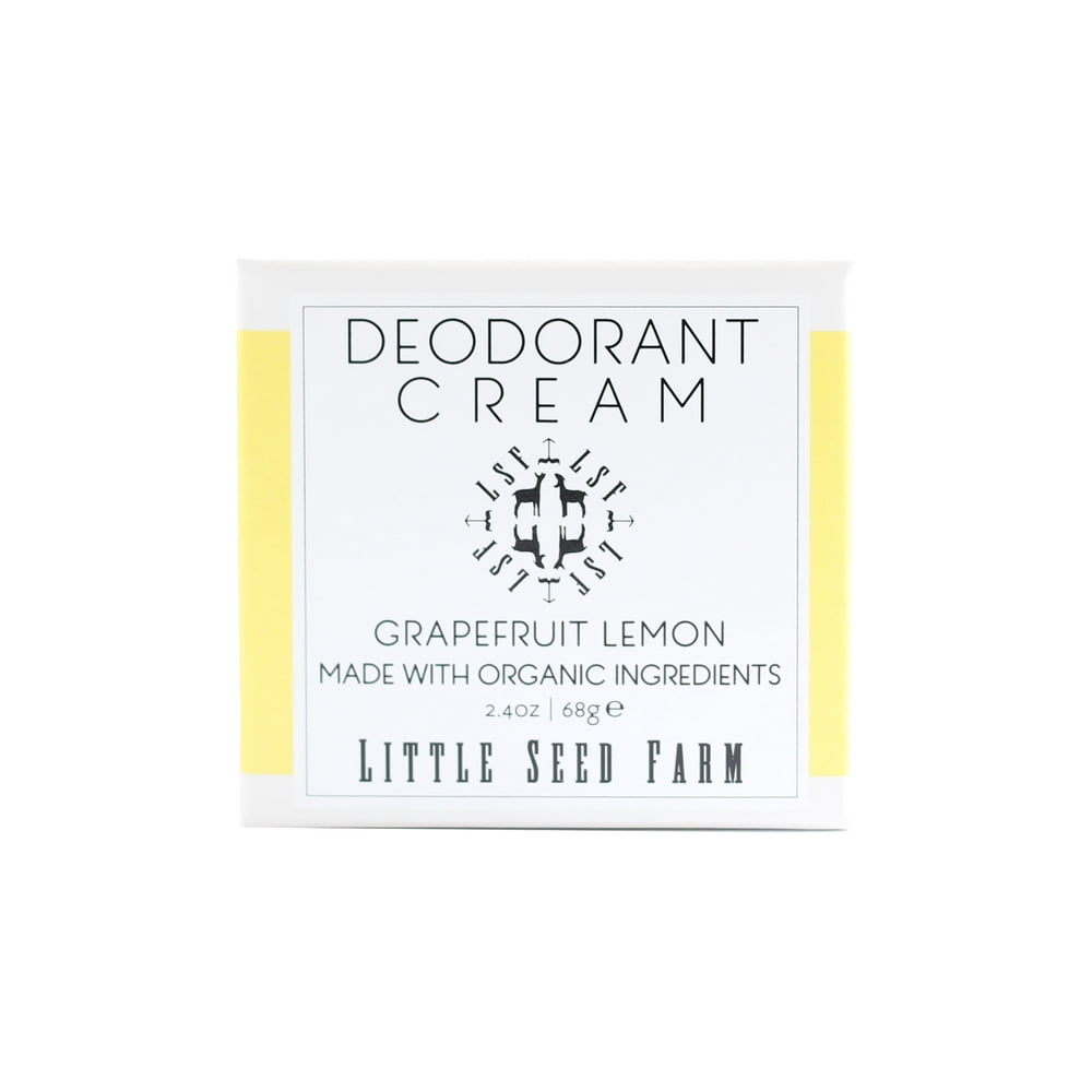 Little Seed Farm Deodorant Cream, Grapefruit Lemon, 2.4 Oz Walmart