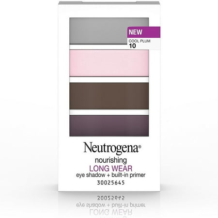 Neutrogena Nourishing Long Wear Eye Shadow + Built-In Primer, Cool Plum [10] 0.24