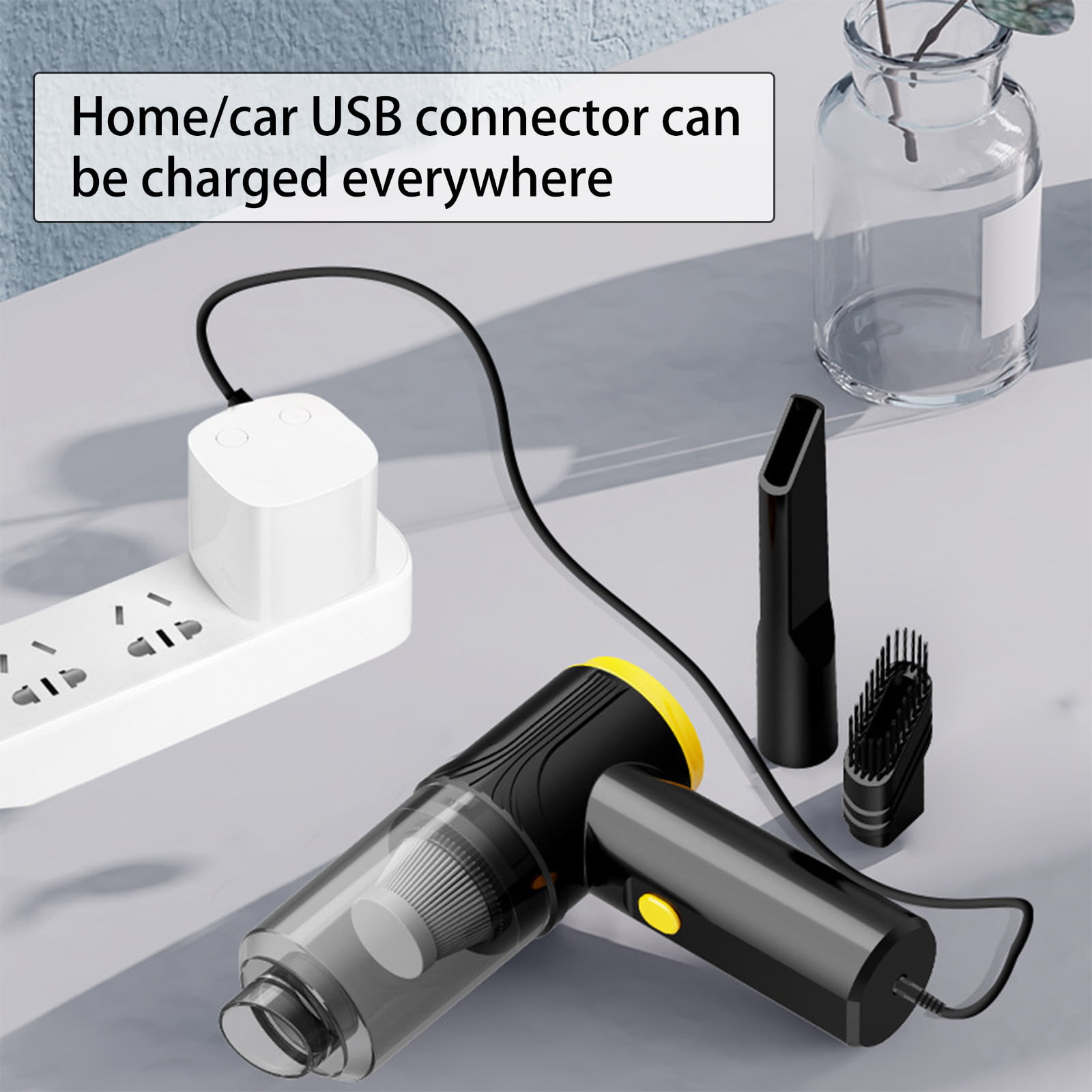 XEERUN 3-in-1 Wireless Mini Handheld Vacuum Cleaner, 9000Pa Battery  Handheld Vacuum Cleaner, 3-in-1 Car Vacuum Cleaner, Wet & Dry Double  Pressure for Home and Cars, 120 W : : Home & Kitchen