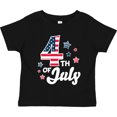 thumbnail image 3 of Inktastic 4th of July with Striped Stars Boys or Girls Toddler T-Shirt, 3 of 5