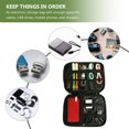 thumbnail image 3 of HEALEEP 5Pack Water Repellent 600D Oxford Cloth Travel Cable Organiser Bag With Memory Card Usb Drive Earphone Storage, 3 of 8