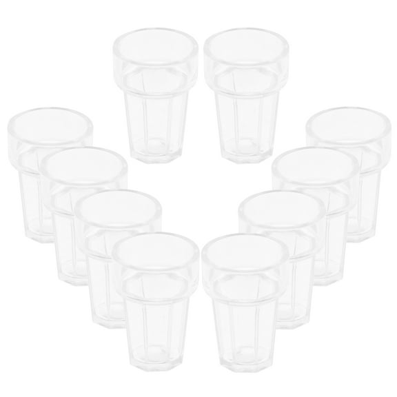 HIAKDOFT 20Pcs Miniature Water Cups for Doll House Drinking Cups and Miniature Scene in 1.80X1.30X0.70Cm