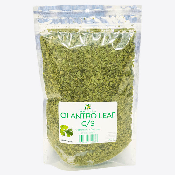 Herb To Body Cilantro Leaf C/S | Cut & Sifted | Coriandrum Sativum | Wildcrafted | 4oz