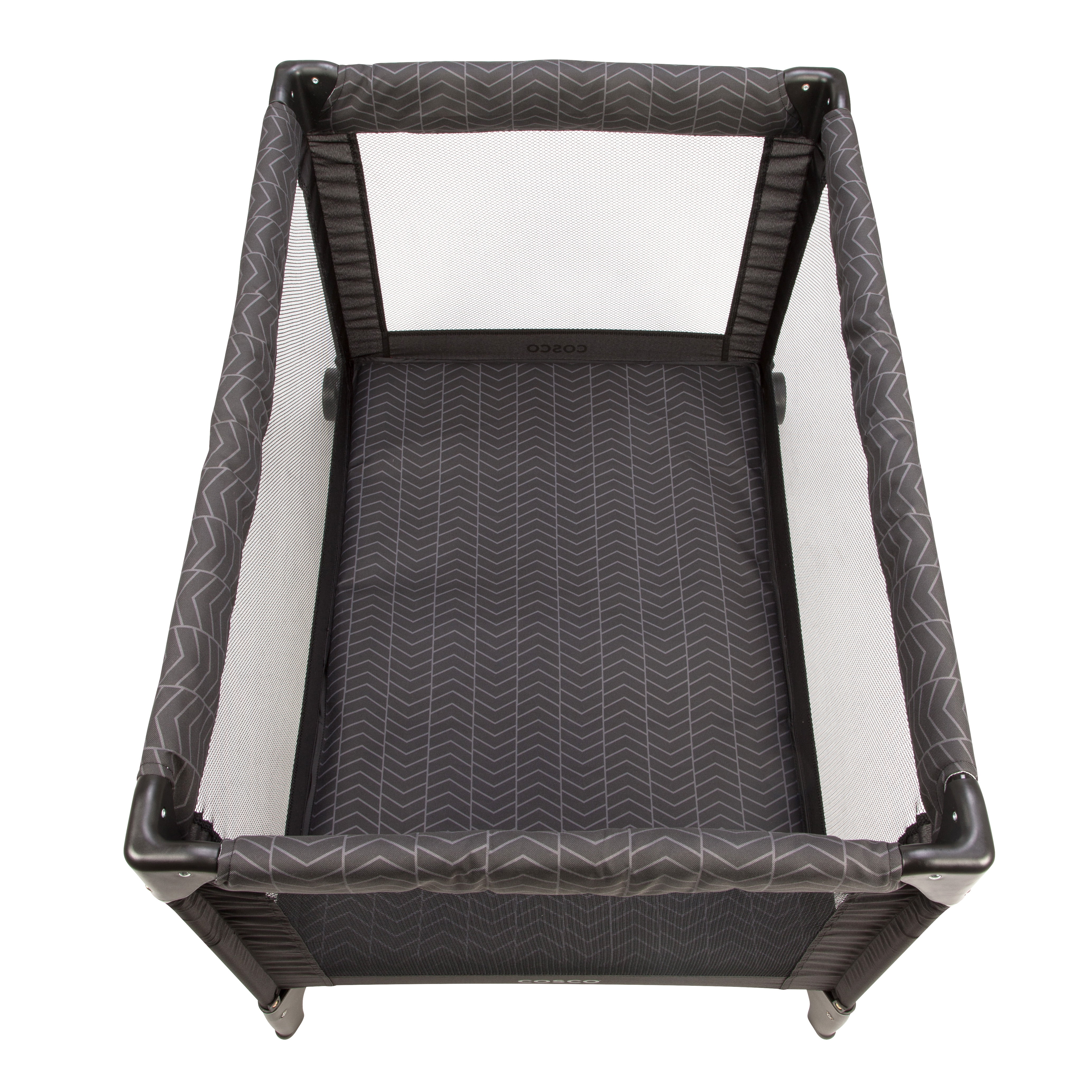 Open Box Cosco Kids Deluxe Funsport Portable Compact Play Yard, Black Arrows, Infant