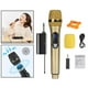 thumbnail image 2 of MICRÓFONO inalámbrico, niños, adultos, teléfonos portátiles, tabletas, fiestas, TV, computadoras, cancelación de ruido con , regalo, cumpleaños Oro Sunnimix Micrófono inalámbrico, 2 of 8