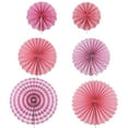 thumbnail image 3 of 6 piezas de bolas de flores de papel para abanicos para decoración colgante de bodas, cumpleaños y fiestas (rosa), 3 of 8