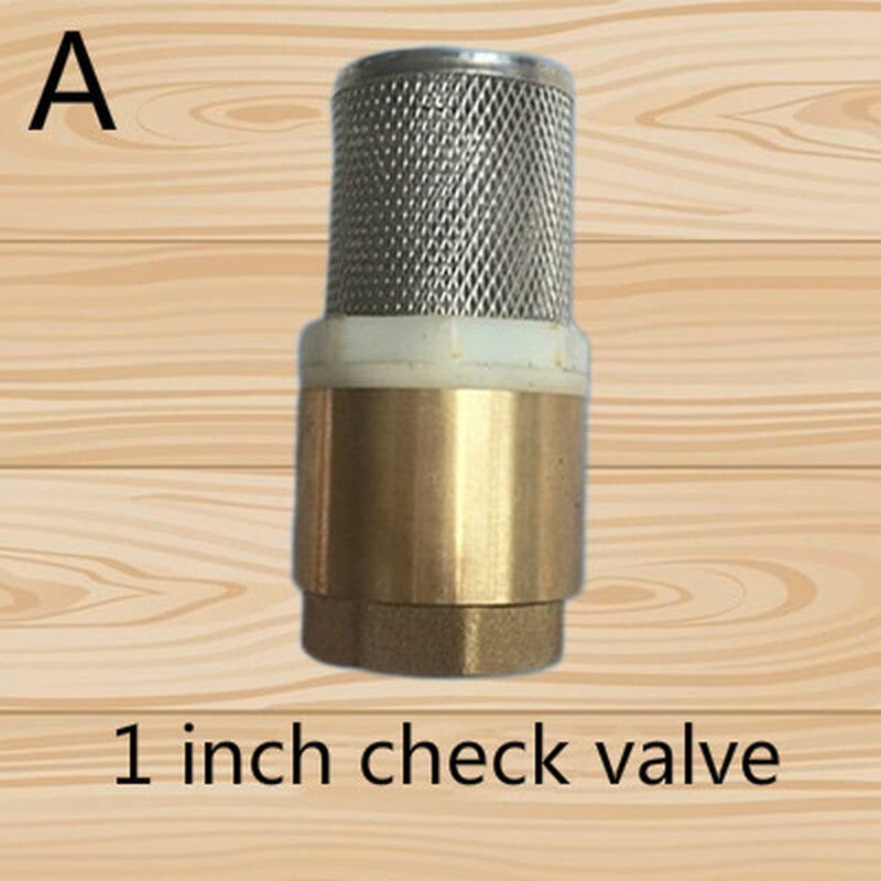 1 inch Brass Check Valve With Mesh Strainer Filter oneway valve for refueling pump oil tubing