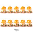 thumbnail image 2 of Bewildely Mushroom House Artificial Mini Atractivo Jardín Decoración Micro-Paisaje Hada Miniatura Casas Dormitorio Carnosidad Patio Decoración Amarillo Bewildely HA074839-03, 2 of 6