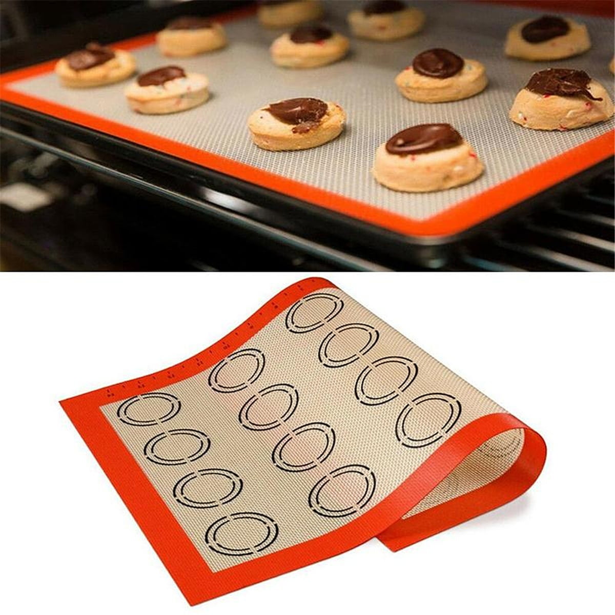 Silicone Fiberglass Mat High Temperature Oven Pad Food Grade Macaron