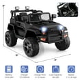 thumbnail image 2 of Gymax 12V Kids Ride On Truck Car Electric Vehicle Remote w/ Music & Light Black, 2 of 10