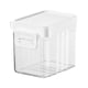 thumbnail image 2 of Recipiente hermético con botón - Recipiente de plástico para almacenar alimentos de 0,6L con tapa transparente para la organización de alimentos secos, cereales y despensas, 2 of 9
