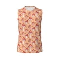 thumbnail image 6 of Lsque Mushroom Print Men's Cotton Blend Sleeveless Muscle Shirts (S-3XL)- Moisture Wicking, Odor Protection, UPF 30+,3X-Large, 6 of 8